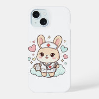Süße Kawaii-Nurse-Hasen-Telefonhülle