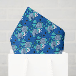 Süße Kawaii-Oktopus- & Muschel-Geschenk-Tissue-Pap Seidenpapier