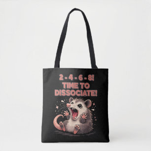 Süße Kawaii-Opossum-Zeit zum Dissoziieren Lustiges Tasche