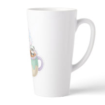 Süße Kawaii-Panda-in-Teetasse-Illustration