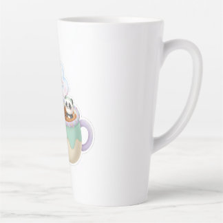 Süße Kawaii-Panda-in-Teetasse-Illustration Milchtasse