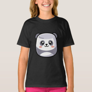 Süße Kawaii Panda Marshmallow Lächeln Pastell Cart T-Shirt