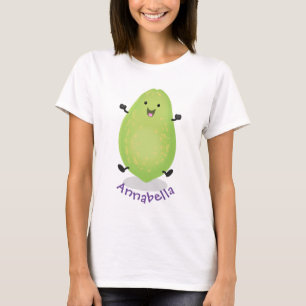 Süße kawaii Papaya Cartoon-Illustration T-Shirt