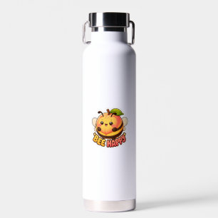 Süße Kawaii Pfirsich Biene Glücklich Lustiger Spru Trinkflasche