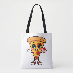Süße Kawaii-Pizza-Tragetasche Tasche