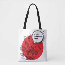 Süße Kawaii-Ramen - Lustiges Japanisches Essen Tasche