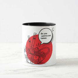 Süße Kawaii Ramen - Lustiges Japanisches Essen  Tasse