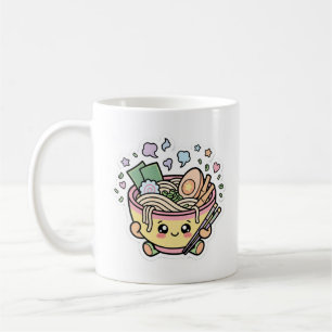 Süße Kawaii-Ramen-Nudelschale Keramik-Kaffeetasse Kaffeetasse