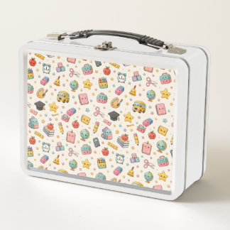 Süße Kawaii-Rucksack-Lunchbox für die Schule Metall Brotdose