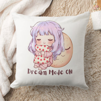 Süße Kawaii schlafende Mädchen-Wurfkissen Kissen