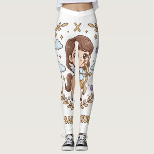 Süße Kawaii-Schütze-Sternzeichen-Leggings Leggings