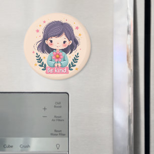 Süße Kawaii-"Sei nett"-Illustration Magnet