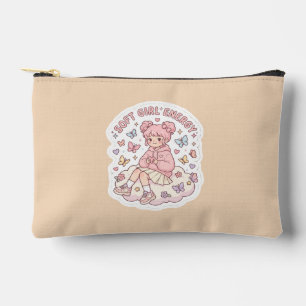 Süße Kawaii Soft Girl Energy Pastellrosa Accessoir Zubehörtasche