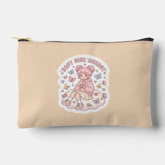 Süße Kawaii Soft Girl Energy Pastellrosa Accessoir Zubehörtasche