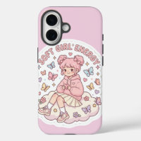 Süße Kawaii Soft Girl Energy Pastellrosa Handyhüll