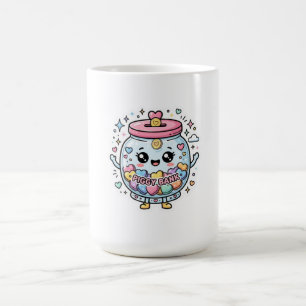 Süße Kawaii Sparbüchse Charity-Glas Herz-Münzen-Au Kaffeetasse