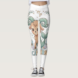 Süße Kawaii-Steinbock-Sternzeichen-Leggings Leggings