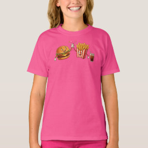 Süße Kawaii Sushi Freunde Charaktere Illustration T-Shirt