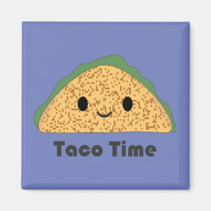 Süße Kawaii-Taco-Zeit-Taco Magnet