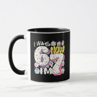 Süße Kawaii Tasse zum 7. Geburtstag mit Kaffee