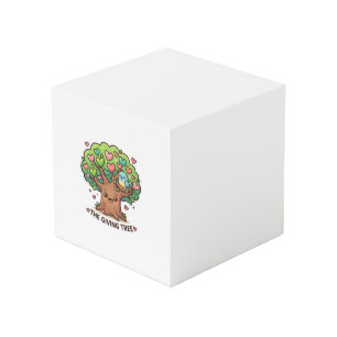 Süße Kawaii-The-Giving-Tree-Herz-Blätter-Güte Würfel
