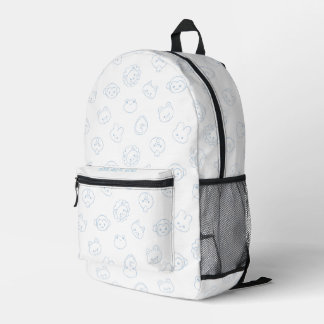 Süße Kawaii-Tier-Linienkunst Individueller Name We Bedruckter Rucksack