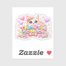 Süße Kawaii Vielen Dank Kätzchen Name Pastell Rosa