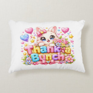 Süße Kawaii Vielen Dank Kätzchen Name Pastell Rosa Dekokissen