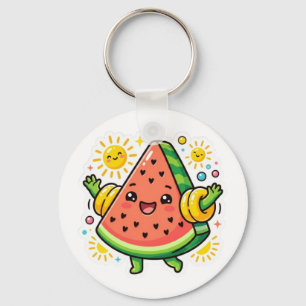 Süße Kawaii Wassermelonen-Scheibe Aufblasbarer Arm Schlüsselanhänger