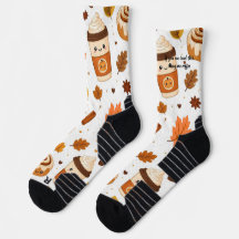 Süße Kawaii-Zimtschnecke und gemütliche Herbst-Vib