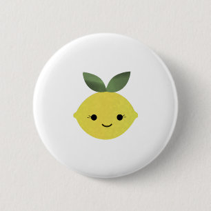 Süße Kawaii Zitrone Button