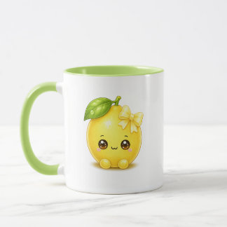 Süße Kawaii-Zitronentasse Tasse