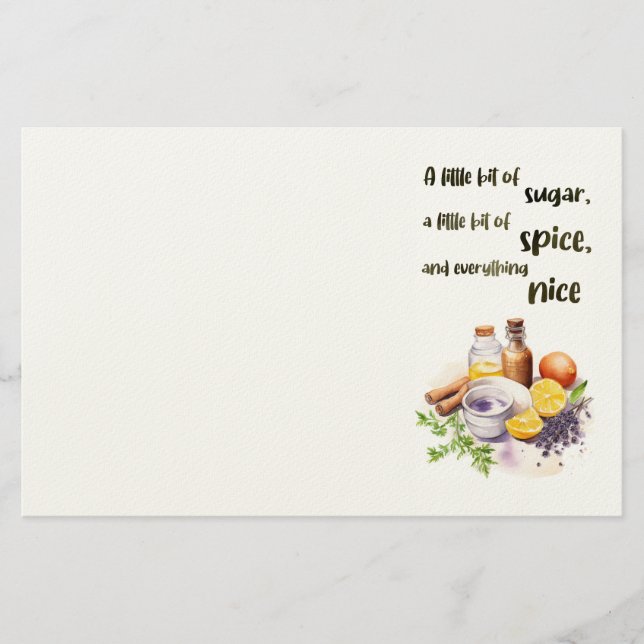 Süße Keksdesign  Briefpapier (Vorderseite)
