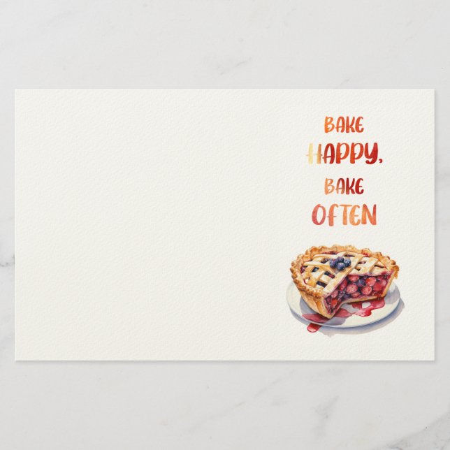 Süße Keksdesign  Briefpapier (Vorderseite)