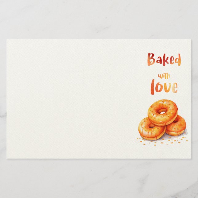 Süße Keksdesign  Briefpapier (Vorderseite)