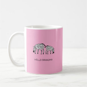 Süße kenianische Zebras Kaffeetasse