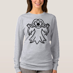 Süße Kinder Banshee-Sigil Gruselige Geister-Linien T-Shirt