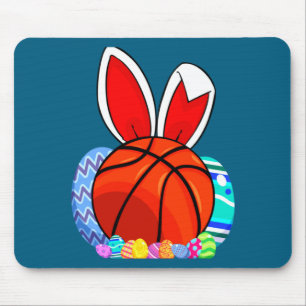 Süße Kinder Basketball Osterei Hase T-Shirt Mousepad