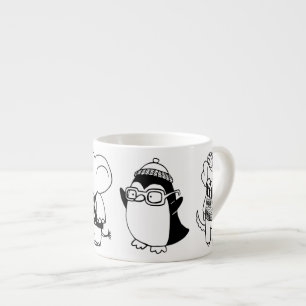 Süße Kinder-Cartoon-Tiere  Espressotasse