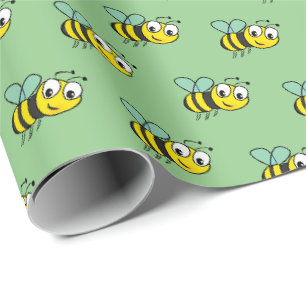 Süße Kinder Honig Hummel Geschenkpapier