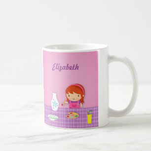 Süße Kinder Keramikmalerei Kunst Für Mädchen Kaffeetasse