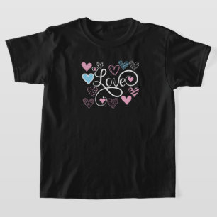 Süße Kinder lieben Typografie T-Shirt