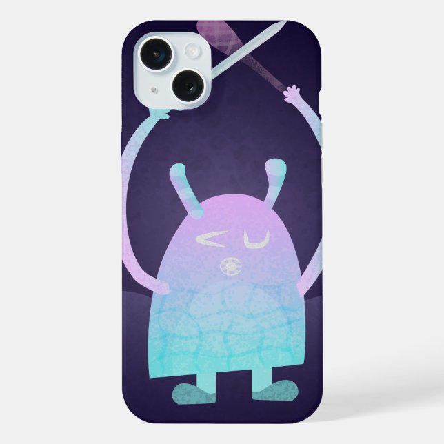 Süße Kinder-Monster-Figur iPhone 15 Plus Hülle (Rückseite)