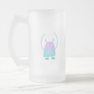 Süße Kinder-Monster-Figur Mattglas Bierglas