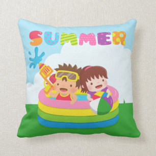 Süße Kinder Sommer Wasserpool Spaß Kissen