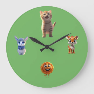 Süße Kinder Wanduhr