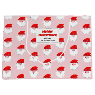 Süße Kinder Weihnachtsmann Weihnachtsgeschenktasch Große Geschenktüte