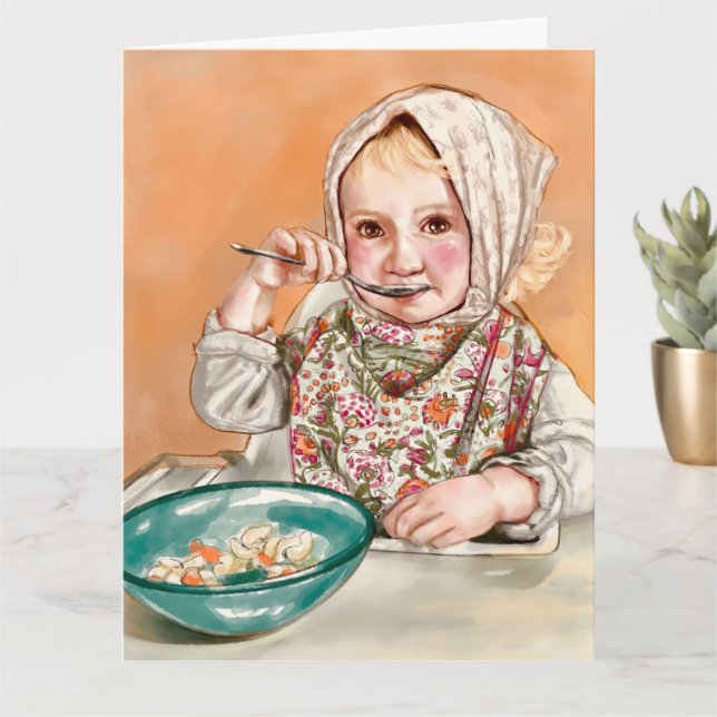 Süße Kinderkarte Karte (Kleine Pflanze)