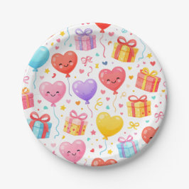 Süße Kinderparty, Baby Shower- und Liebesthemen-De Pappteller