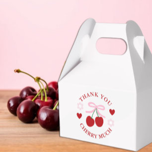 Süße Kirsch-Hochzeitsdusche Geschenkschachtel